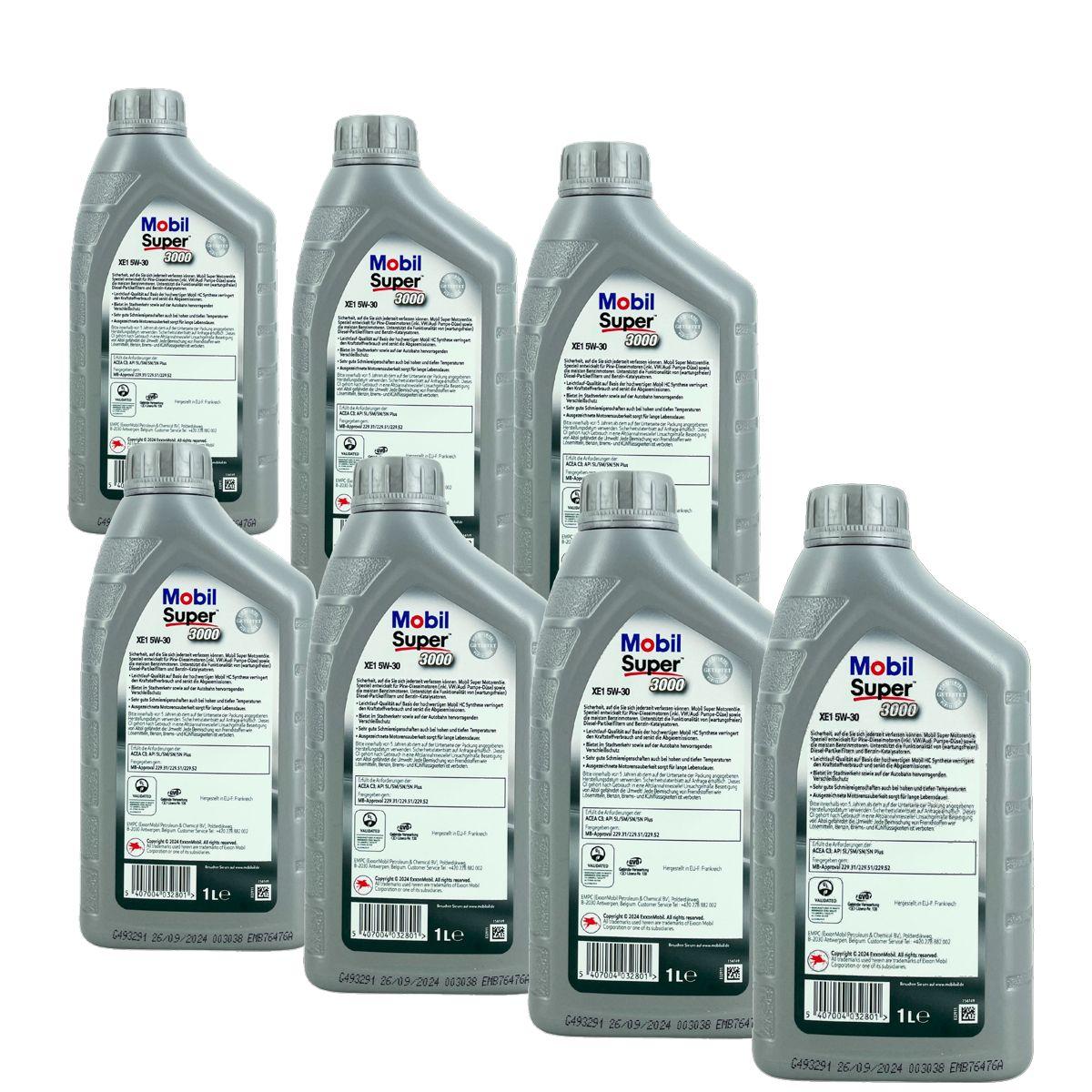 Mobil Super 3000 XE1 5W-30 7x1 Liter