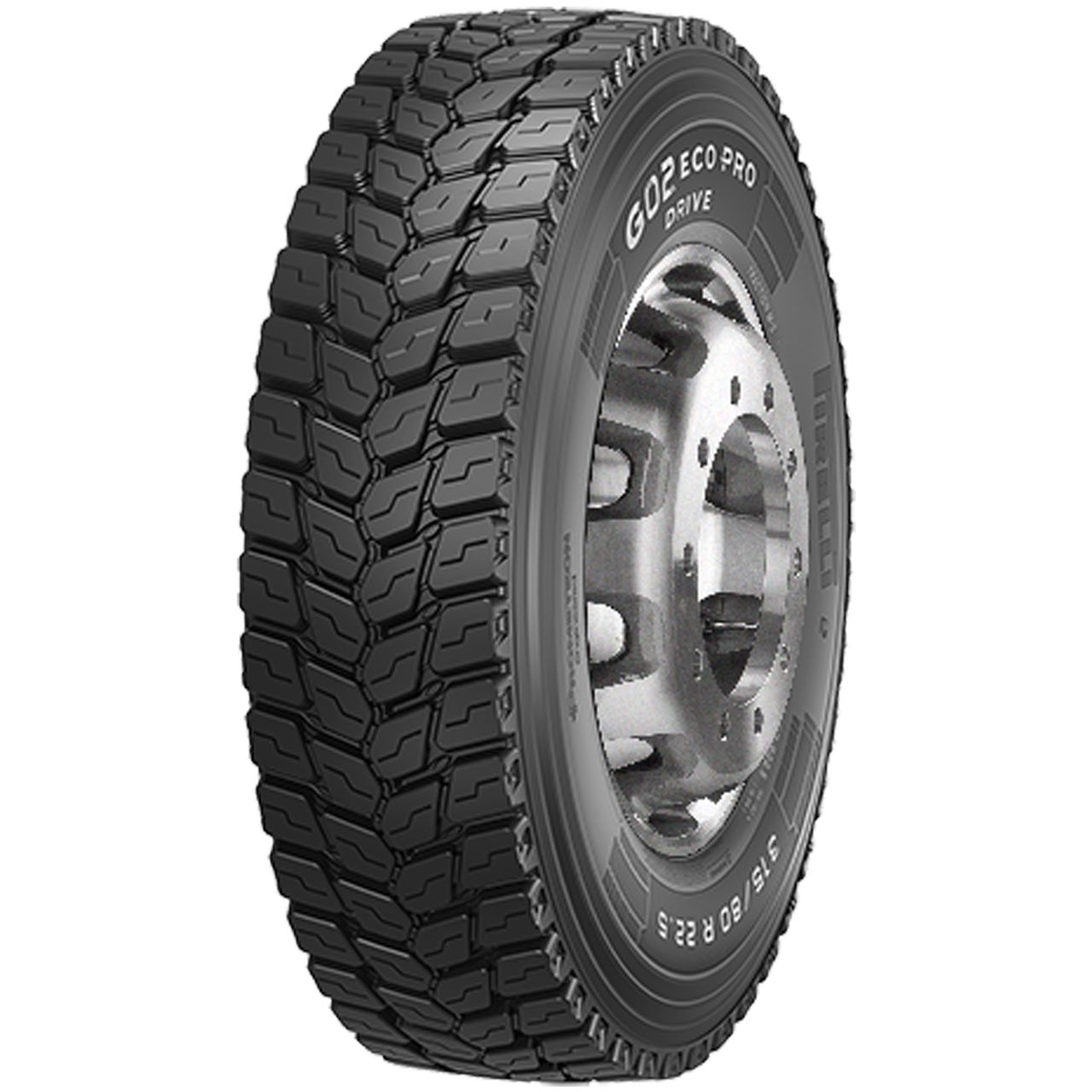 PIRELLI 315/80 R 22.5 TL 158/156K G02 ECO PRO DRIVE M+S 3PMSF