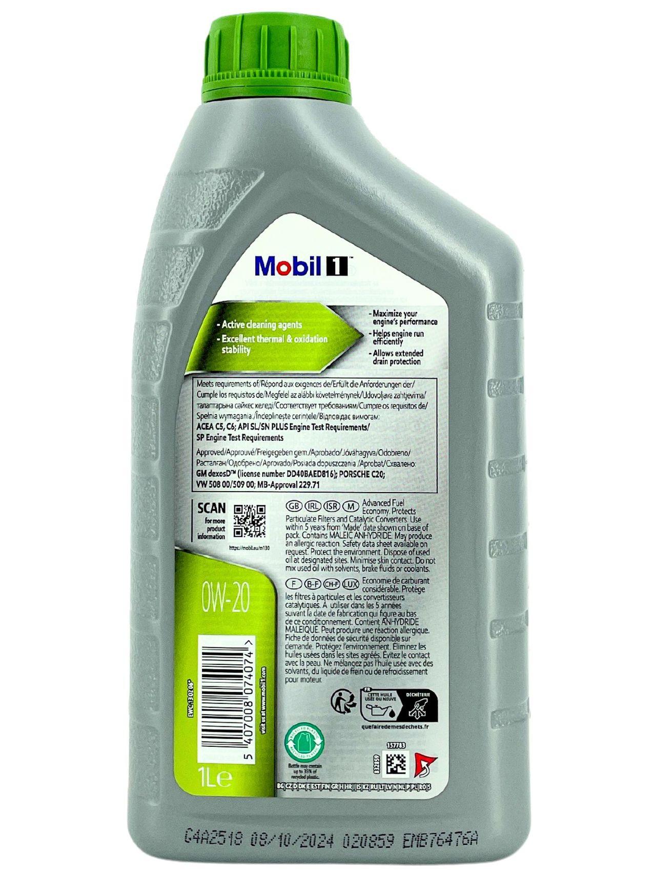 Mobil 1 ESP X2 0W-20 1 Liter