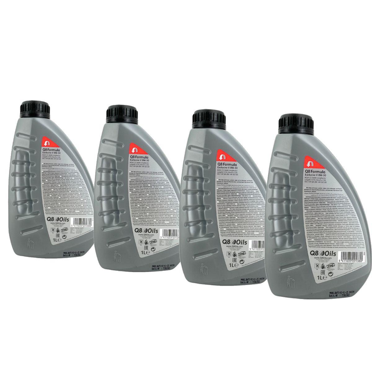 Q8 Formula Exclusive V 0W-30 4x1 Liter
