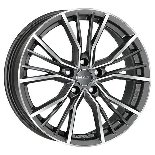MAK UNION gun metal mirror face 10.0Jx22 5x112 ET19