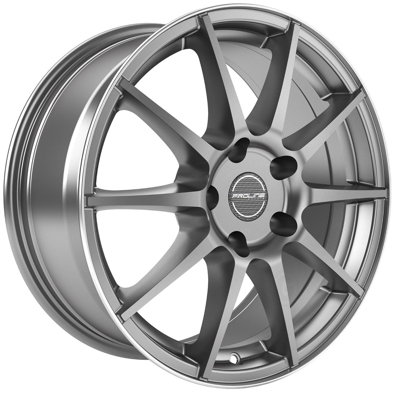 Proline Ux100 Grey rim polished 7.5x17 5x120 ET38