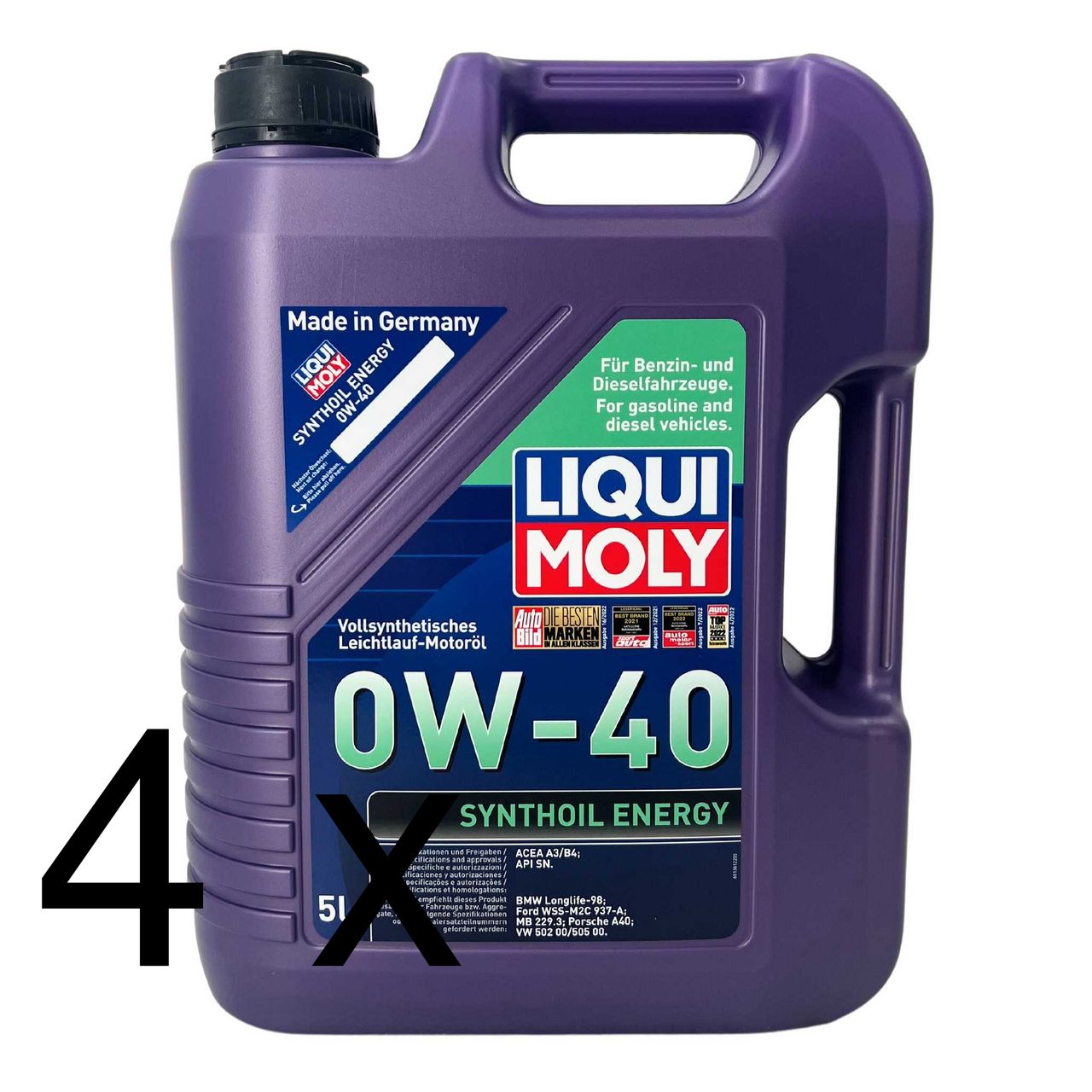 Liqui Moly Synthoil Energy 0W-40 4x5 Liter