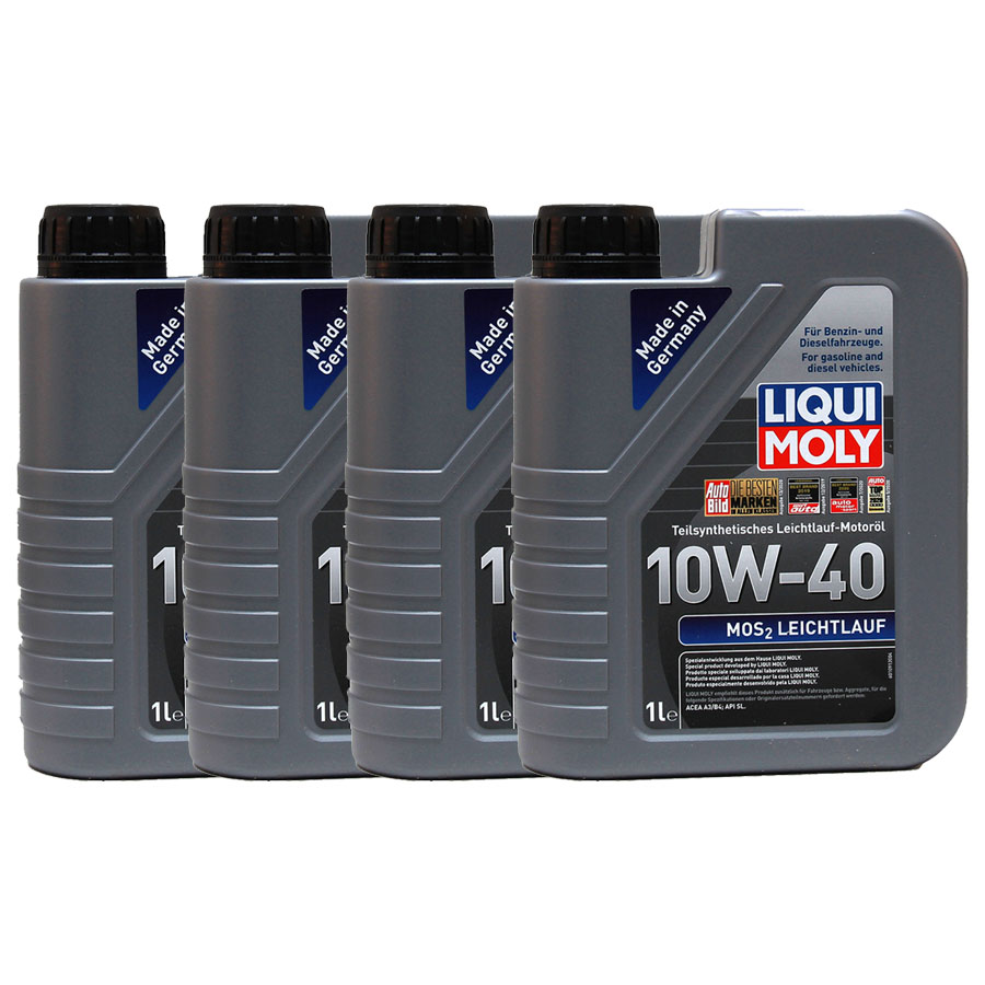 Liqui Moly MoS2 Leichtlauf 10W-40 4x1 Liter | G22544523