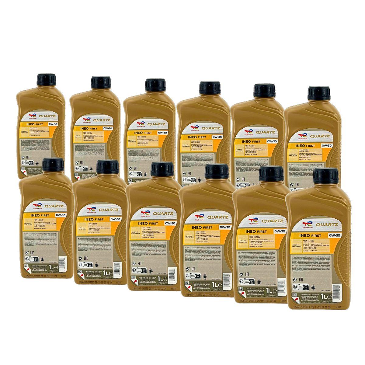 Total Quartz Ineo First 0W-30 12x1 Liter