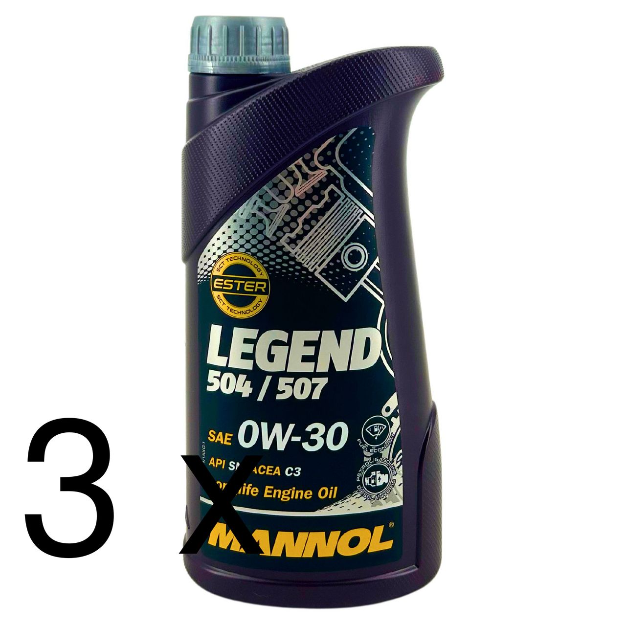 Mannol Legend 504/507 0W-30 3x1 Liter