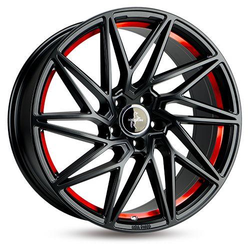 KESKIN WHEELS KT20 FUTURE matt black red inside 8.5Jx19 5x112 ET45
