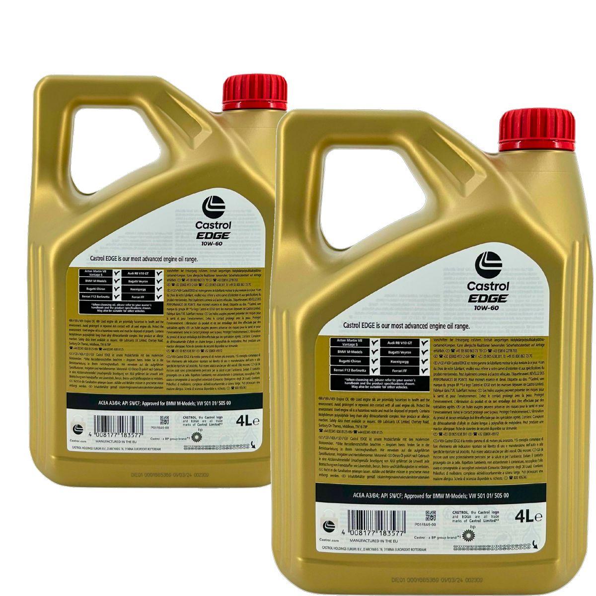 Castrol Edge 10W-60 2x4 Liter