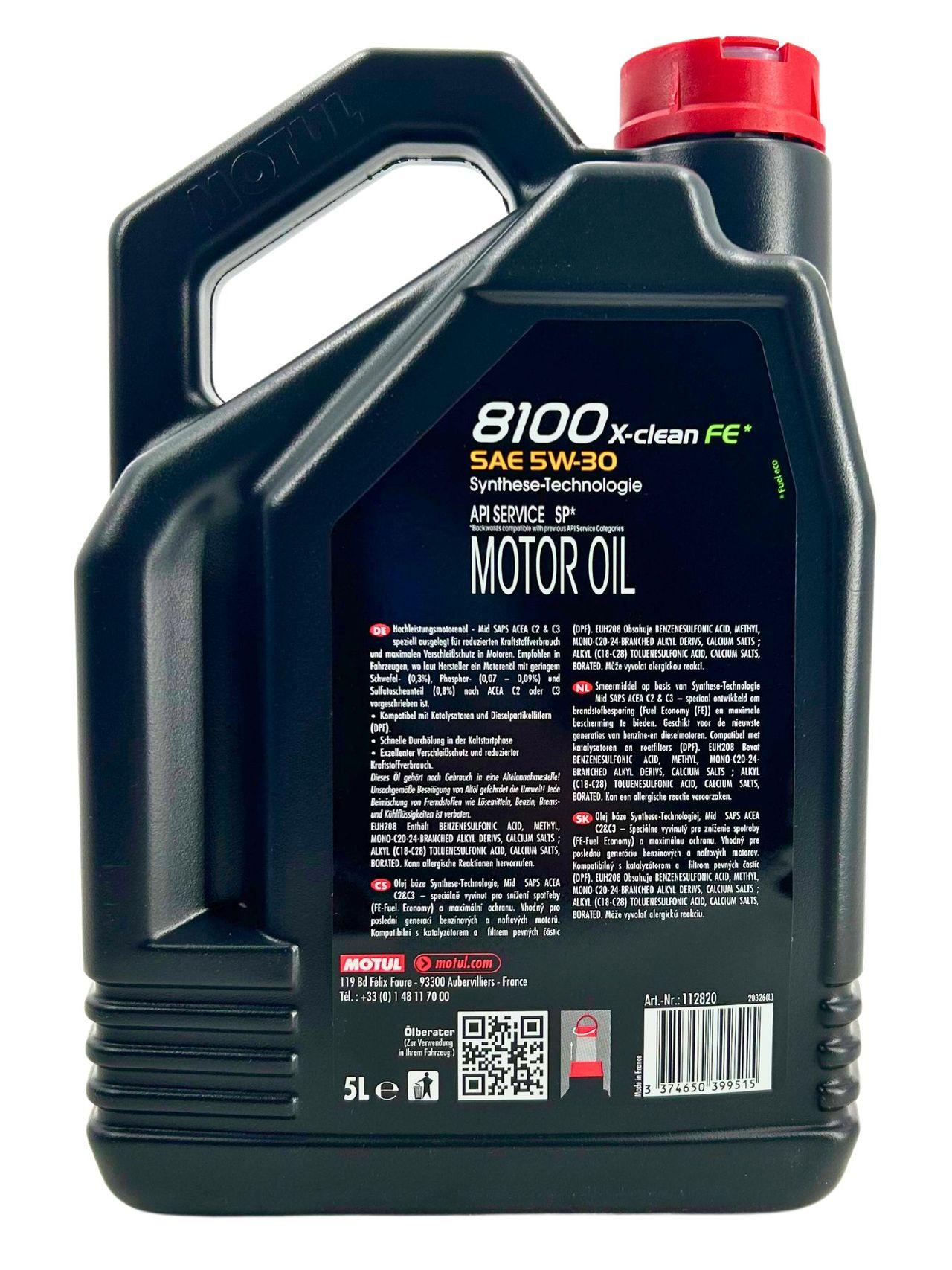 Motul 8100 X-Clean FE 5W-30 5 Liter