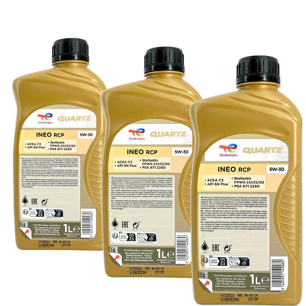 Total Quartz Ineo RCP 5W-30 3x1 Liter