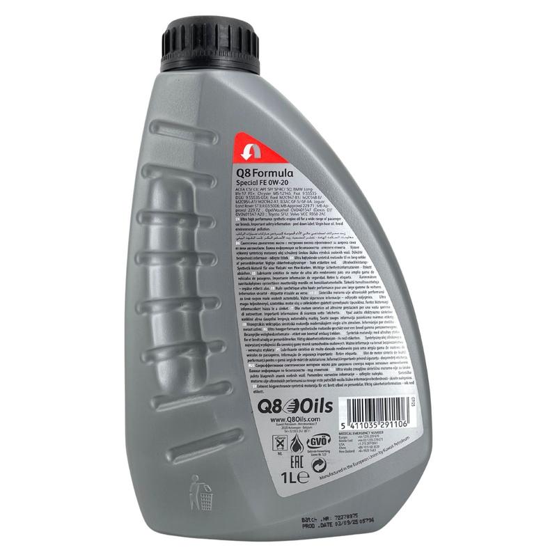 Q8 Formula Special FE 0W-20 1 Liter