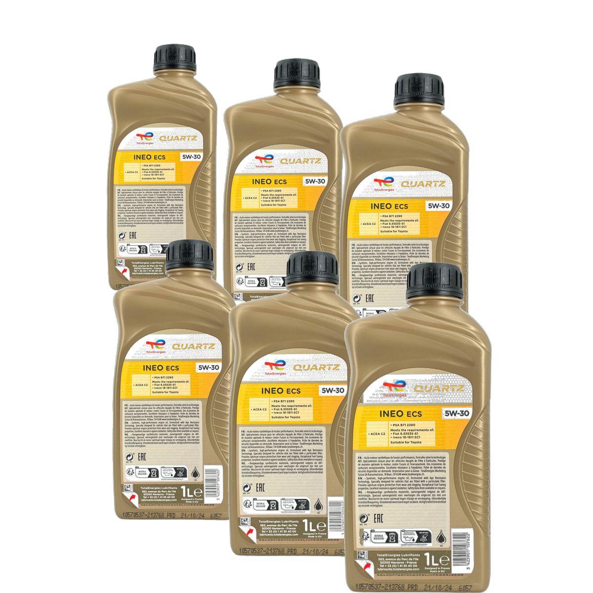 Total Quartz Ineo ECS 5W-30 6x1 Liter