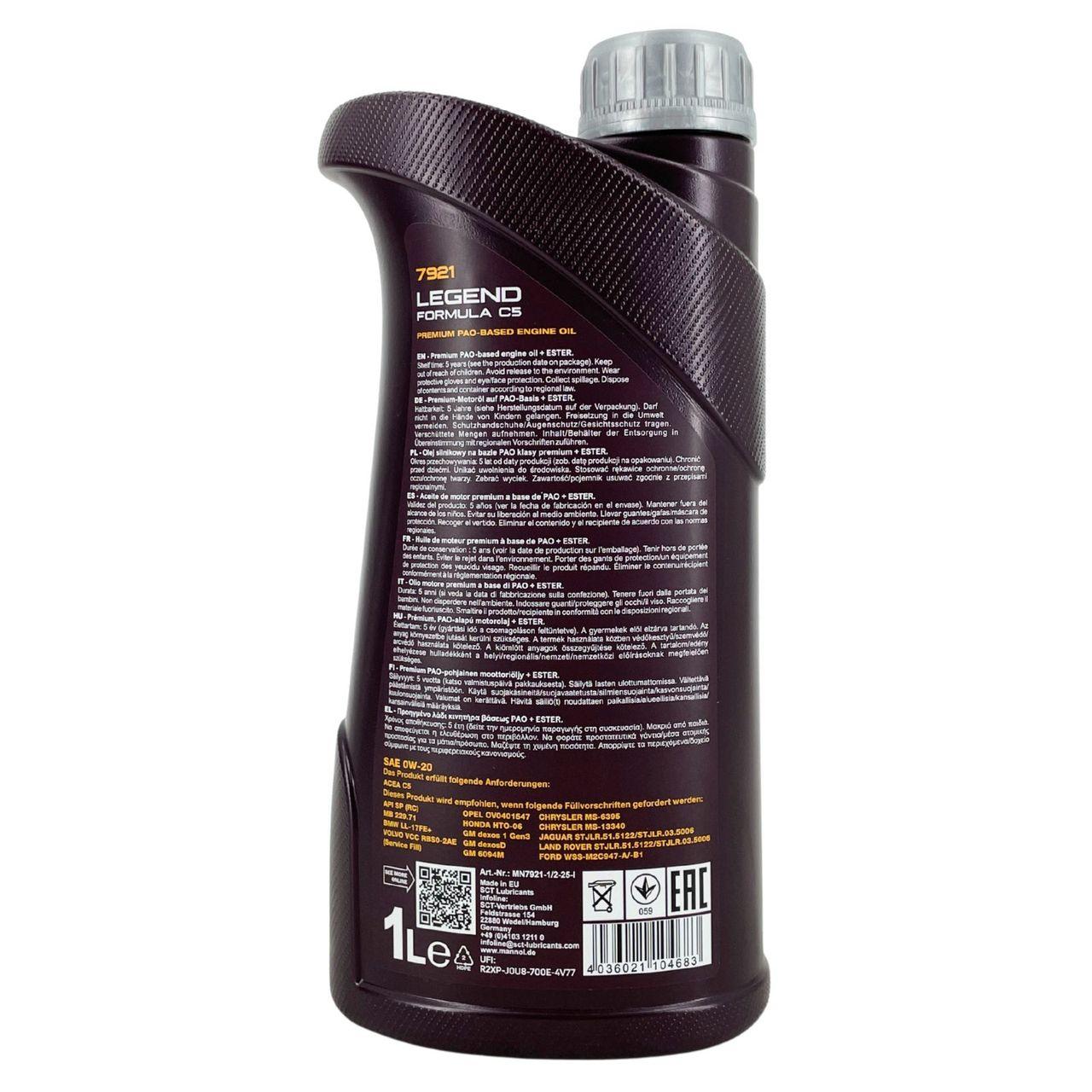Mannol Legend Formula C5 0W-20 1 Liter