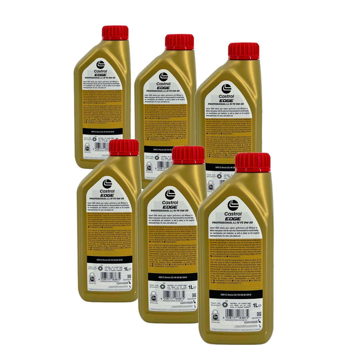 Castrol Edge Professional LL IV FE 0W-20 6x1 Liter