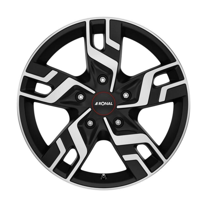 RONAL RONAL R64 jetblack-matt-frontkopiert 7.0Jx17 5x130 ET60