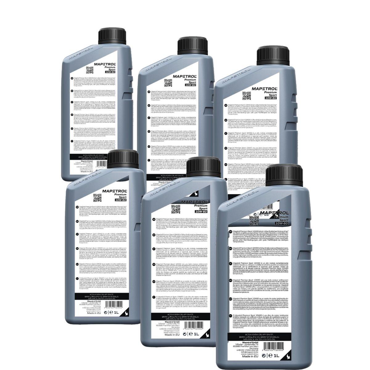 Mapetrol Premium Sport 10W-60 6x1 Liter