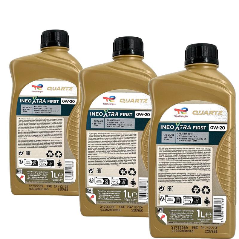 Total Quartz Ineo Xtra SDE 0W-20 3x1 Liter