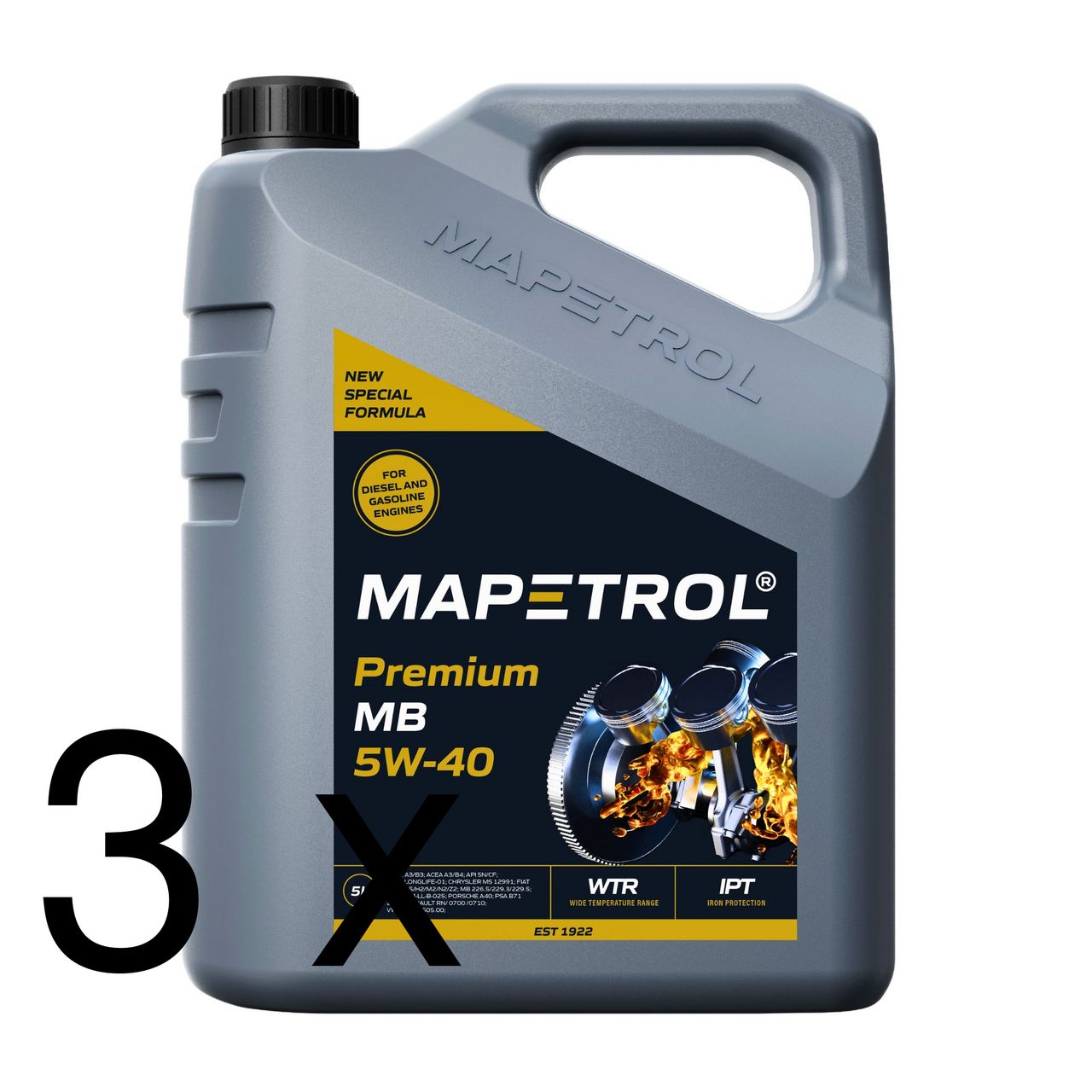 Mapetrol Premium MB 5W-40 3x5 Liter