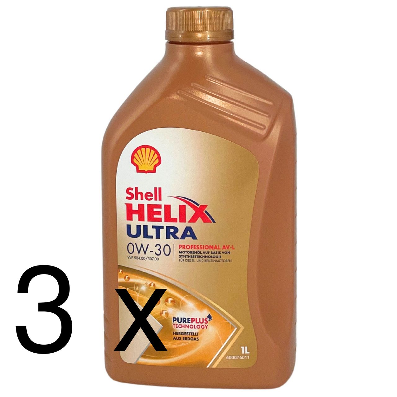 Shell Helix Ultra Professional AV-L 0W-30 3x1 Liter