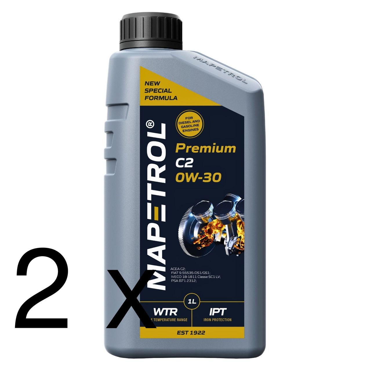 Mapetrol Premium C2 0W-30 2x1 Liter