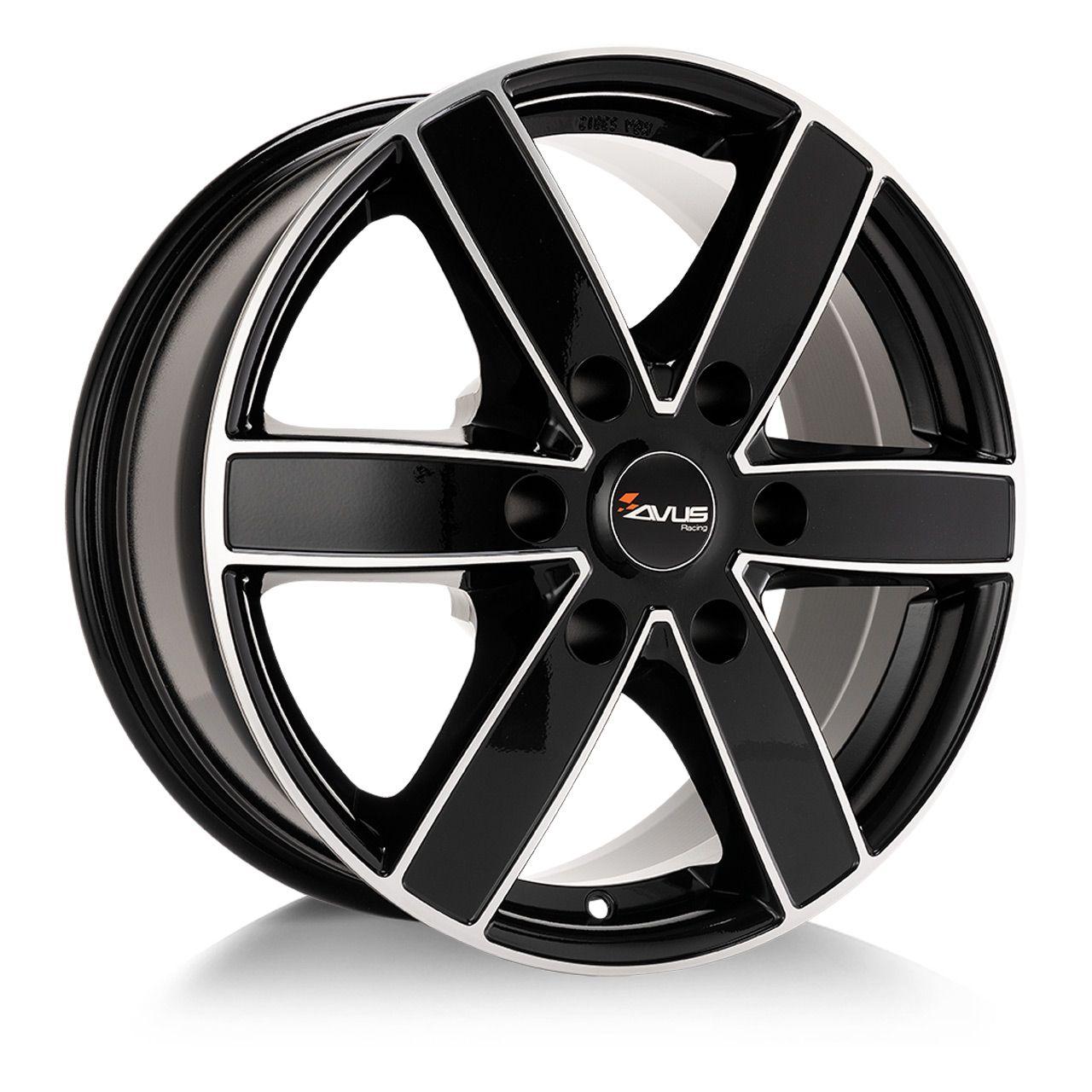 AVUS RACING AC-V61 black polished 7.0Jx17 6x130 ET62