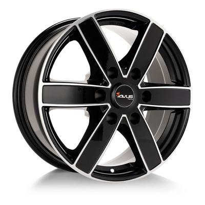 AVUS RACING AC-V61 black polished 7.0Jx17 6x130 ET62