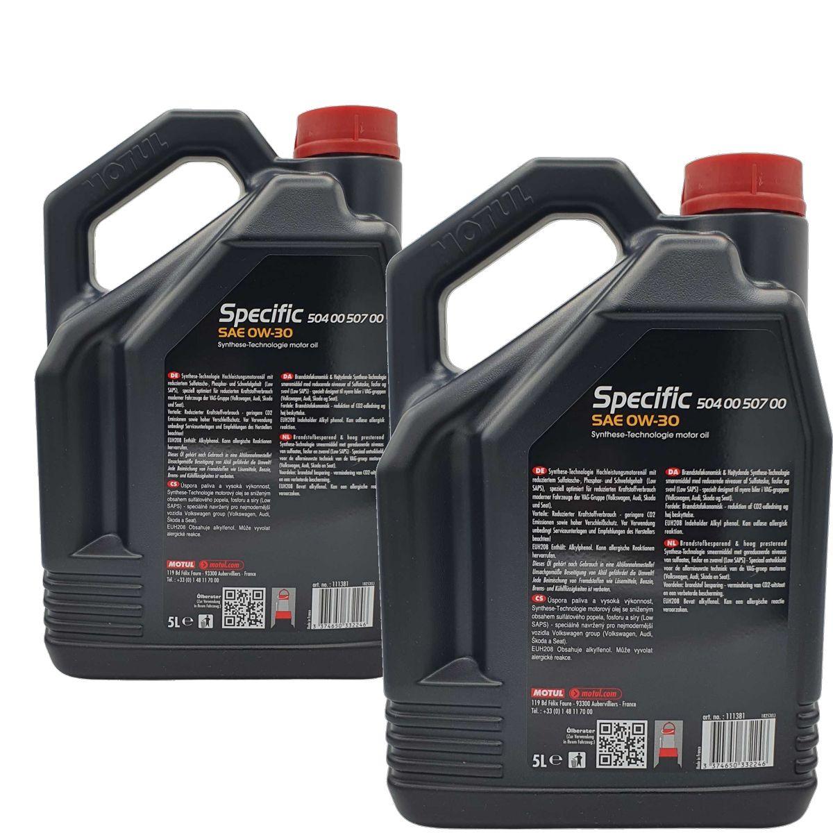 Motul Specific 504 00 - 507 00 0W-30 2x5 Liter
