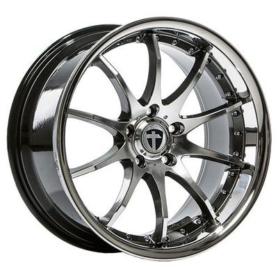 TOMASON TN8 hyperblack diamant poliert mit Edelstahlbett 8.5Jx19 5x112 ET30