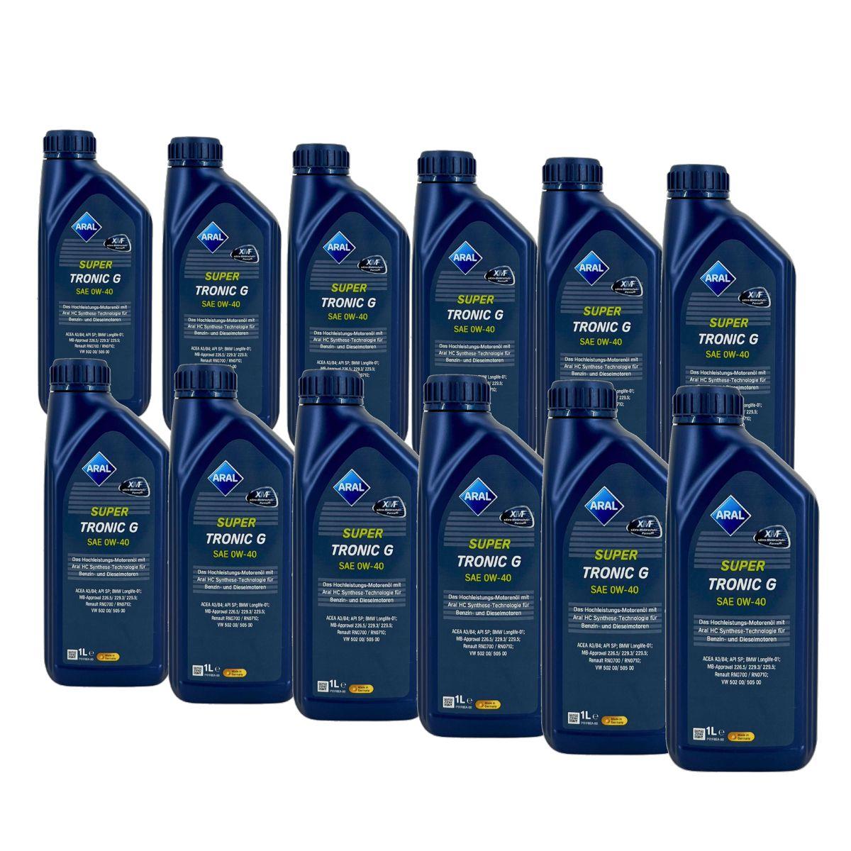 Aral SuperTronic G 0W-40 12x1 Liter