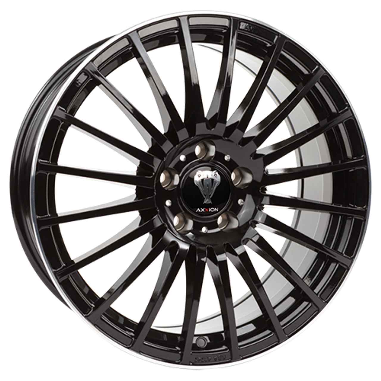 AXXION AX5 Glossy black with full machined lip 8.5Jx19 5x112 ET25