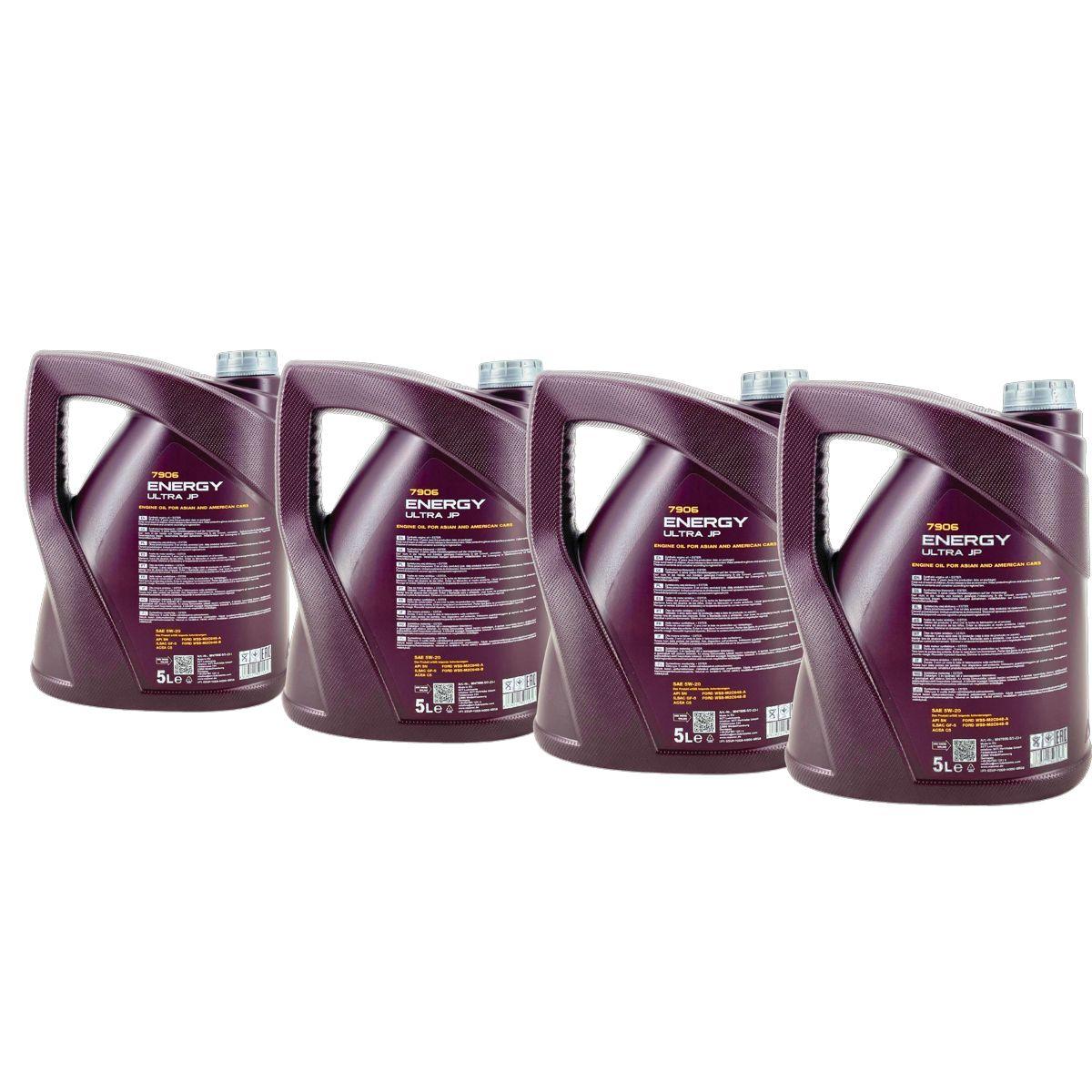 Mannol Energy Ultra JP 5W-20 4x5 Liter